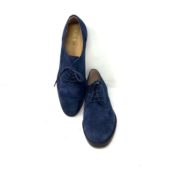 Lauren by Ralph Lauren Maryna Suede Closed Toe Oxfords - Picture 6 of 7